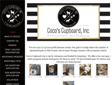 Tablet Screenshot of cocoscupboardinc.org